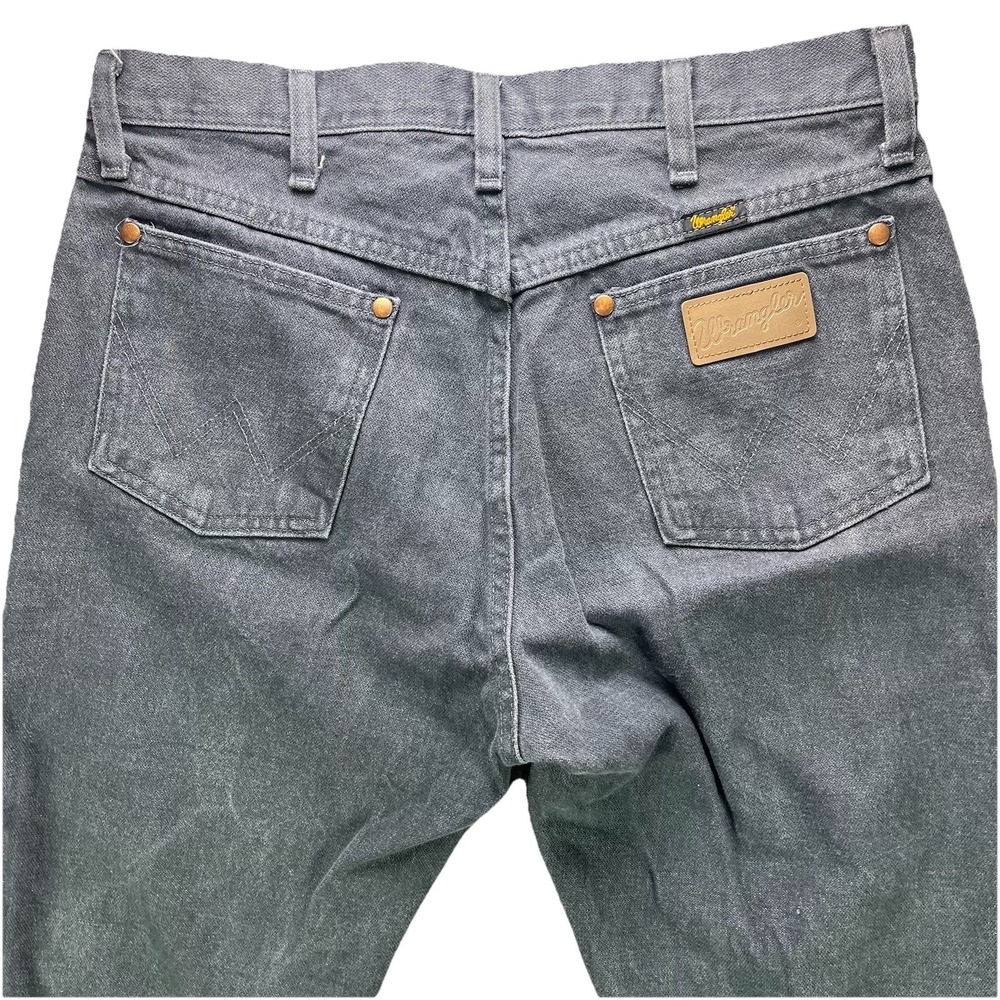 Wrangler Jeans Mens 32x34 Gray Cowboy Cut Original Fit Western 100% Cotton Denim
